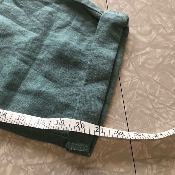 Linen Cropped Pants Sz 16 - Picture 9 of 11